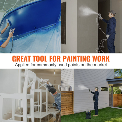 Δεξαμενή δοχείου πίεσης βαφής VEVOR, δοχείο πίεσης βαφής αέρα 10L/2,5gal, Στεγανοποιητικό επισκευής μεταλλικού ραφιού &amp; διαρροής για βιομηχανία οικιακής διακόσμησης Αρχιτεκτονική Κατασκευή Βαφή αυτοκινήτου, 70PSI Max