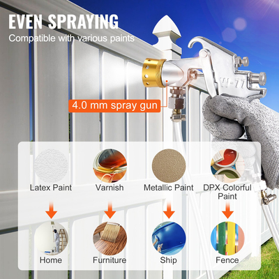 Δεξαμενή δοχείου πίεσης βαφής VEVOR 30 L/7,5 gal Πλήρως αυτόματη ανάδευση 70 psi