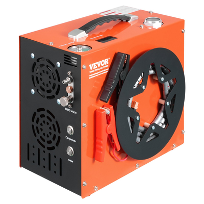 VEVOR PCP Air Compressor, 4500PSI/30Mpa Portable PCP Airgun Compressor - Ενσωματωμένο σύστημα ψύξης νερού και ανεμιστήρα, Auto-Stop | Συμπιεστής δεξαμενής Paintball DC12V/AC230V για αεροβόλο τουφέκι, μπουκάλι κατάδυσης