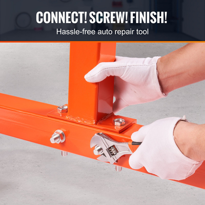 Βάση κινητήρα VEVOR, περιστρεφόμενο στήριγμα κινητήρα 1300 LBS με ρυθμιζόμενη κεφαλή 360 μοιρών, βάση στήριξης κινητήρα από χάλυβα με δίσκο, 4 ροδάκια, 4 ρυθμιζόμενοι βραχίονες, για συντήρηση οχήματος