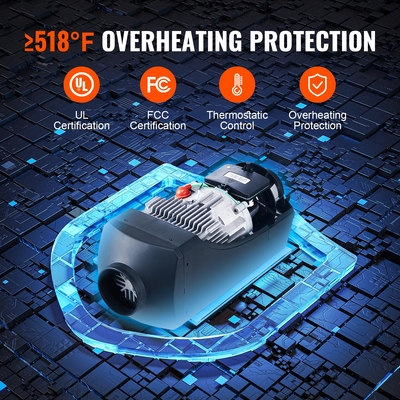 VEVOR Diesel Air Heater 12V 8KW LCD Τηλεχειριστήριο για Αυτοκίνητο Bus RV Indoors