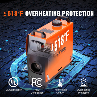 VEVOR Diesel Air Heater All-in-one 12V 5KW Bluetooth App LCD για Αυτοκίνητο RV σε εσωτερικούς χώρους