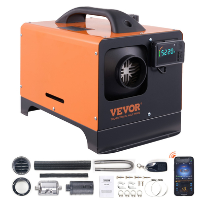 VEVOR Diesel Air Heater All-in-one 12V 5KW Bluetooth App LCD για Αυτοκίνητο RV σε εσωτερικούς χώρους