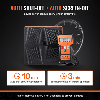 VEVOR Electronic Digital Charging Refrigerant Weight Scale 110LB for HVAC