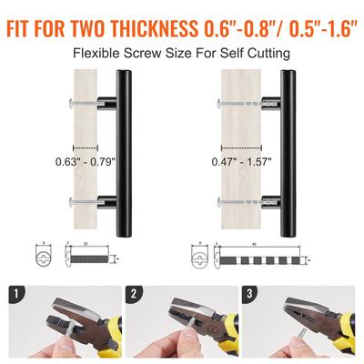 VEVOR 30 Pack Ντουλάπι έλξης, 5,03 ιντσών / 128 χιλιοστά Centre to Center Λεπτό συρτάρι ντουλαπιών κουζίνας, ανοξείδωτες μοντέρνες λαβές πόρτας ντουλαπιών κουζίνας για μπάρα μπάνιου κουζίνας Εξοπλισμός Μαύρο ματ