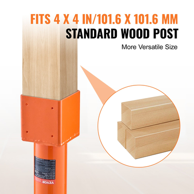 VEVOR Ρυθμιζόμενη βάση ανελκυστήρων στην ξηρά Δοκός οροφής δαπέδου 4&quot;x4&quot; Ισοπεδωτικός κρίκος για το σπίτι