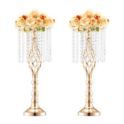 VEVOR 2PCS 55cm/21,65” Ψηλό Κρυστάλλινο Βάζο Γάμου για Διακόσμηση Πάρτυ