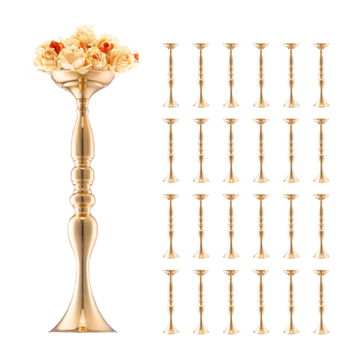 VEVOR 24PCS 50cm/19,7” Βάζο Γάμου Λουλούδι Μεταλλικό Χρυσό Floral Stand για Τραπέζι