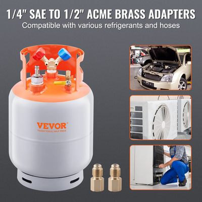 VEVOR Refrigerant Recovery Reclaim 30lb δοχείο κυλίνδρου με πλωτό διακόπτη