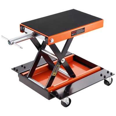VEVOR μοτοσικλέτας ανελκυστήρας ATV ψαλίδι Jack Dolly 1100 lbs Wide Deck &amp; Hand Crank