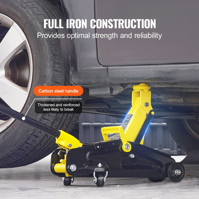 Υδραυλική αντλία μονού εμβόλου βαρέως τύπου VEVOR χαμηλού προφίλ πατώματος Jack 2 Ton