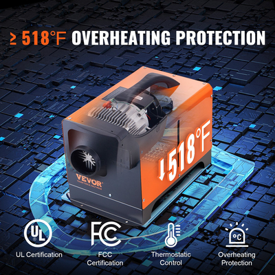 VEVOR Diesel Air Heater All-in-one 12V 8KW LCD Τηλεχειριστήριο για Αυτοκίνητο RV σε εσωτερικούς χώρους