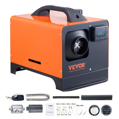 VEVOR Diesel Air Heater All-in-one 12V 8KW LCD Τηλεχειριστήριο για Αυτοκίνητο RV σε εσωτερικούς χώρους