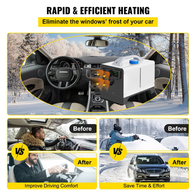 VEVOR Diesel Air Heater, 5KW Parking Heater, All in One 12V Truck Heater, Τέσσερις οπές εξόδου, με διακόπτη LCD, Τηλεχειριστήριο, Γρήγορη Θέρμανση Diesel Heater, For RV Truck, Boat, Bus, Trailer Car, Caravans