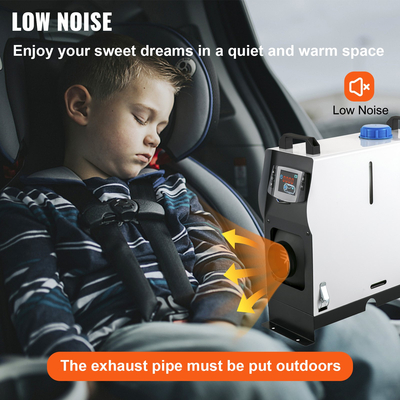 VEVOR Θερμαντήρας αέρα ντίζελ, Θερμαντήρας στάθμευσης 5KW, Όλα σε ένα φορτηγό Θερμαντήρας 12V, Μία έξοδος αέρα, Διακόπτης LCD, Τηλεχειριστήριο, Θερμαντήρας ντίζελ γρήγορης θέρμανσης, Για φορτηγό, βάρκα, ρυμουλκούμενο αυτοκίνητο, τροχόσπιτα, τροχόσπιτα