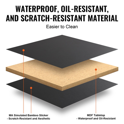 Δίσκος κρεβατιού VEVOR με πτυσσόμενα πόδια, δίσκος πρωινού μπαμπού για καναπέ, κρεβάτι, φαγητό, σνακ και εργασία, ρυθμιζόμενος δίσκος επιτραπέζιας κλίσης σερβιρίσματος για φορητό υπολογιστή, φορητή πιατέλα για σνακ φαγητού, 20&quot;x12,2