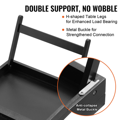 Δίσκος κρεβατιού VEVOR με πτυσσόμενα πόδια, δίσκος πρωινού μπαμπού για καναπέ, κρεβάτι, φαγητό, σνακ και εργασία, ρυθμιζόμενος δίσκος επιτραπέζιας κλίσης σερβιρίσματος για φορητό υπολογιστή, φορητή πιατέλα για σνακ φαγητού, 20&quot;x12,2