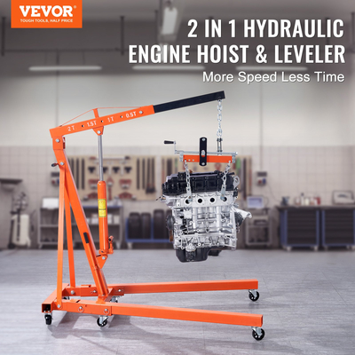 VEVOR Engine Hoist Leveler 4400 LBS/2 TON Cherry Picker Shop Εργαλείο ανύψωσης φορτίου γερανού