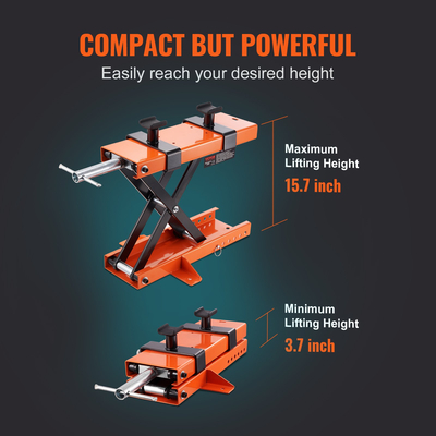 VEVOR Μοτοσικλέτα Ανύψωσης Ψαλιδιού Βάση 1100 Lb με Σέλα ATV Lift Dirt Bike