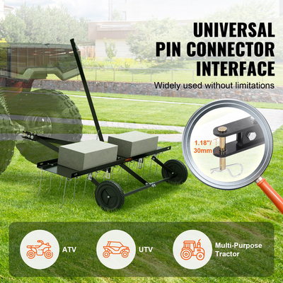 VEVOR Tow Behind Dethatcher 48&quot; Lan Dethatcher Rake για ATV ή Mower 24 Tines