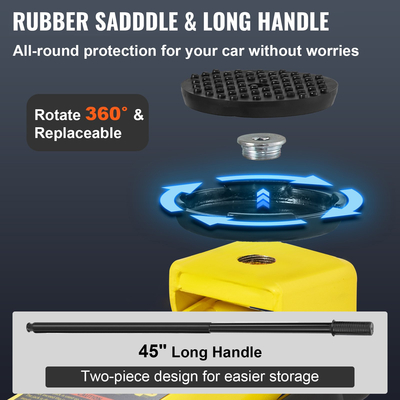 γρύλος δαπέδου VEVOR, γρύλος δαπέδου χαμηλού προφίλ 3 τόνων, γρύλος δαπέδου από χάλυβα βαρέως τύπου, με αντλία γρήγορης ανύψωσης ενός εμβόλου, εμβέλεια ανύψωσης γρύλου δαπέδου 130 mm-508 mm