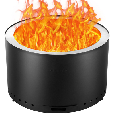 VEVOR Smokeless Fire Pit Stove Bonfire 28 σε Dia Wood Burning Inox