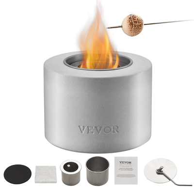 VEVOR Επιτραπέζιο Fire Pit Bowl Τζάκι από σκυρόδεμα Κύλινδρος εσωτερικής εξωτερικής βεράντας