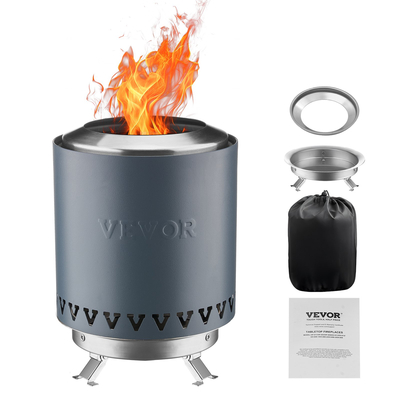 VEVOR Επιτραπέζιο Τζάκι 6 ιντσών από ανοξείδωτο ατσάλι Εσωτερικός εξωτερικός χώρος Μπλε