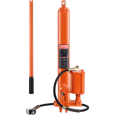 VEVOR Hydraulic Long Ram Jack, κύλινδρος ανύψωσης κινητήρα 8 τόνων με αντλία αέρα και μονοπίστονη αντλία, υδραυλικός κύλινδρος εμβόλου Βάση Clevis για ανυψωτικά μηχανών ανύψωσης, γερανοί γκαράζ/καταστήματος, μηχανικοί, αγρόκτημα
