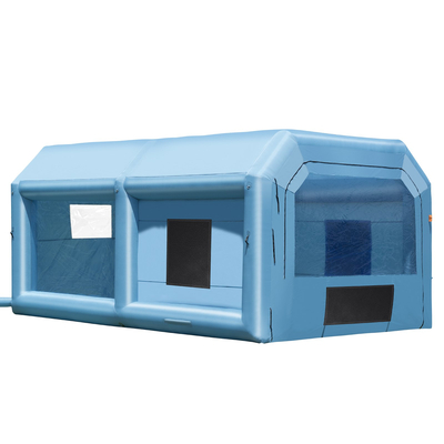 Φουσκωτός θάλαμος βαφής VEVOR, 21 x 13,5 x 9,8 ft φουσκωτός θάλαμος ψεκασμού, με ισχυρό φυσητήρα και σύστημα φίλτρου αέρα 1100 W, φορητός θάλαμος βαφής αυτοκινήτου για μεσαίου μεγέθους οχήματα, βαφή μεγάλων επίπλων