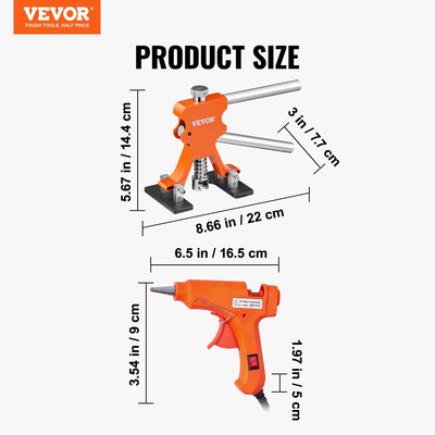 VEVOR Κιτ επισκευής χαλαζοκαθαριστικού χωρίς βαφή εργαλείων εξολκέας γέφυρας αμαξώματος αυτοκινήτου