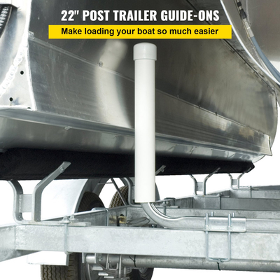 VEVOR Boat Trailer Guide-on 22&quot; Steel Trailer Post Guide on w/ 1 Pair Covers PVC