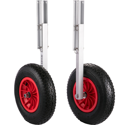 VEVOR Boat Launching Wheel, 15&quot; Boat Transom Launching Wheel, 300 LBS Loading Capacity Fflatable Boat Launch Wheels, κράμα αλουμινίου Transom Launching Dolly Wheels με 4 τμχ καρφίτσες γρήγορης αποδέσμευσης