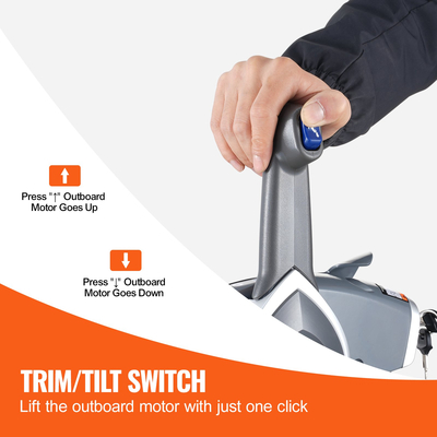 Κουτί τηλεχειριστηρίου γκαζιού VEVOR Πλαϊνά τοποθετημένο για Evinrude Johnson