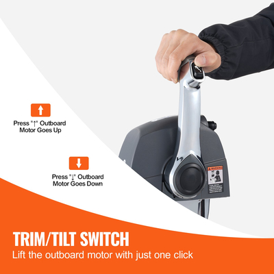 Κουτί τηλεχειριστηρίου γκαζιού VEVOR Τοποθετημένο στο επάνω μέρος για Evinrude Johnson