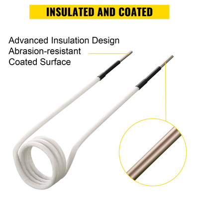 VEVOR Induction Heater Coil Kit 8PCS Πιο χρησιμοποιούμενα πηνία επαγωγικού θερμαντήρα με ποικίλα μήκη, ανθεκτικό στη θερμότητα εργαλείο επαγωγικού θερμαντήρα με ευελιξία και μεγάλη διάρκεια ζωής για αφαίρεση σκουριασμένων μπουλονιών και παξιμαδιών