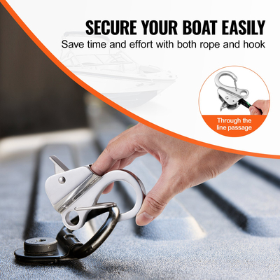 VEVOR Boat Anchor Hook από ανοξείδωτο χάλυβα σύστημα αγκύρωσης χωρίς κόμπους με γρήγορη απελευθέρωση