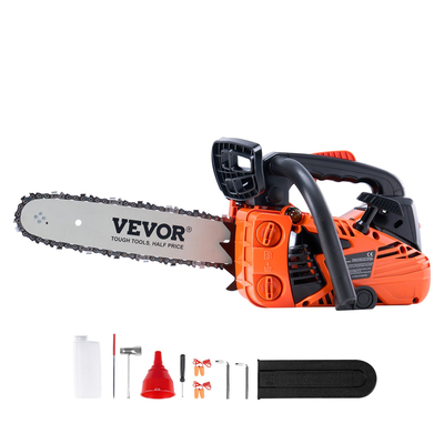 VEVOR 25.4CC 12&quot; Αλυσοπρίονο βενζινοκίνητου κινητήρα κοπής ξύλου Αλυσοπρίονο αερίου