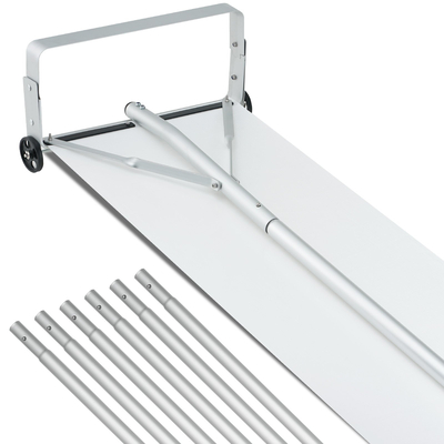 VEVOR Snow Roof Rake, 30ft Reach φτυάρι οροφής αλουμινίου με πανί ολίσθησης, Premium 19&quot; εργαλείο αφαίρεσης χιονιού λεπίδων, χρηματοκιβώτιο στην οροφή με τροχούς, αντιολισθητική λαβή, χρήση για στέγη σπιτιού, χιόνι αυτοκινήτου, βρεγμένα φύλλα