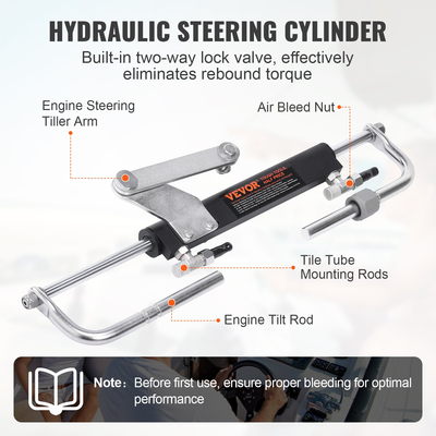 Υδραυλικό σύστημα διεύθυνσης σκαφών Ναυτιλία εξωτερική διεύθυνση 90Εξω θαλάσσης εξάρτησης συστημάτων διεύθυνσης σκαφών