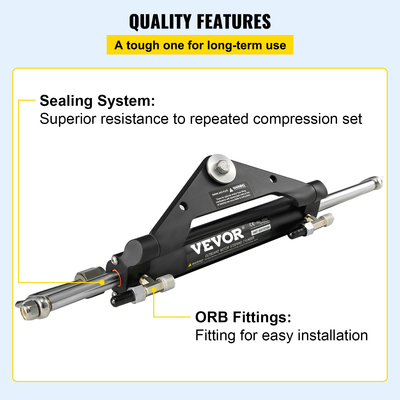 VEVOR Υδραυλικός κύλινδρος τιμονιού HC4645H Υδραυλική εξωλέμβια βάση για κύλινδρο διεύθυνσης για σκάφη έως 150 ίππων