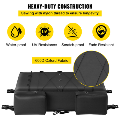 Τσάντα αποθήκευσης VEVOR T-Top, για 4 σωσίβια τύπου II, με μια τσάντα σκουπιδιών σκαφών, 600D Oxford; Υφασμάτινα σωσίβια γιλέκα αποθήκευσης για τα περισσότερα σκάφη T-top, μπλούζες Bimini και μπλούζες Pontoon (Δεν περιλαμβάνονται τα σωσίβια)