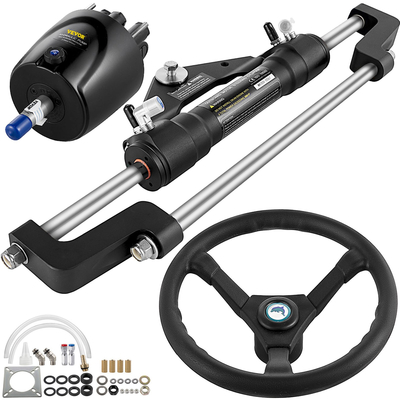 VEVOR Hydraulic Steering Kit 300HP, Hydraulic Boat Steering Kit Hem Pump, Hydraulic Boat Steering Kit Χωρίς υδραυλικό σωλήνα διεύθυνσης για σύστημα διεύθυνσης σκάφους