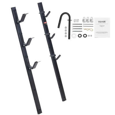 Βάση κοπής VEVOR, 3 Θέσεις Weeder Trimmer Rack, Locking Trim Holder Landscape Rack Carrier Mount on Open Pickup/Trailer Enclosed Trailers, Pair