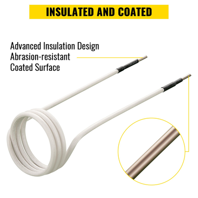 Κιτ επαγωγικών πηνίων επαγωγικού θερμαντήρα VEVOR, κιτ μαγνητικού θερμαντήρα μίνι επαγωγής, αξεσουάρ θερμότητας χωρίς φλόγα 8 τεμ., Εργαλείο επαγωγικής θέρμανσης ανθεκτικό στη θερμότητα με ευελιξία για αφαίρεση σκουριασμένων μπουλονιών και παξιμαδιών