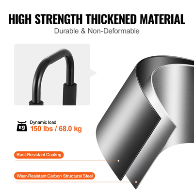 VEVOR Kayak Roof Rack 1 Pair J-Bar, Soft Roof Rack, Top Mount Tie Down, Carrier for kayak, Surf Board, Canoe, SUP, Ski Board, Mount on Car, SUV, Truck, 2 Kayak