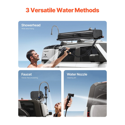 VEVOR 4 Gal Roof Rack Tank Water Φορητή δεξαμενή νερού με πάνελ προστασίας από πιτσίλισμα