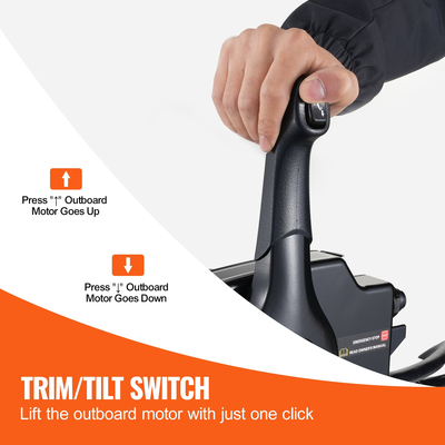 Κουτί τηλεχειριστηρίου γκαζιού VEVOR Πλαϊνά τοποθετημένο για Mercury PT 2-Stroke