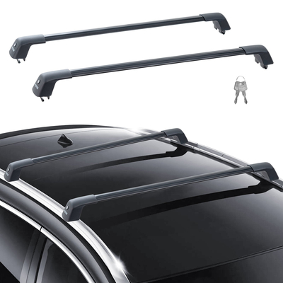 VEVOR Universal Roof Rack Crossbar Max 48,4&quot; Ταιριάζει σε αυλακωτές πλαϊνές ράγες χωρίς διάκενο
