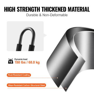 VEVOR Kayak Roof Rack 2 Pairs J-Bar, Soft Roof Rack, Top Mount Tie Down, Carrier for kayak, Surf Board, Canoe, SUP, Ski Board, Mount on Car, SUV, Truck, 2 Kayak